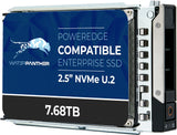 Refurbished: 7.68TB 3D TLC PCIe 3.0 x4 NVMe U.2 SSD for Dell EMC PowerEdge Servers | Enterprise Drive in 14G Tray