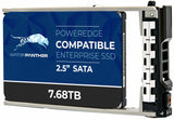 Refurbished: 7.68TB 3D TLC SATA 6Gb/s 2.5" SSD for Dell PowerEdge Servers | Enterprise Drive in 13G Tray