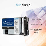 960GB 3D TLC SATA 6Gb/s 3.5" Hybrid SSD for Dell PowerEdge Servers | Enterprise Drive in 13G Tray