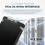 Refurbished: 1.92TB 3D TLC PCIe 3.0 x4 NVMe U.2 SSD for Dell EMC PowerEdge Servers | Enterprise Drive in 14G Tray