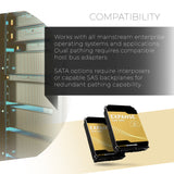 Refurbished: WP Expanse 12TB 7200 RPM 512e SATA Gen3 3.5-inch HDD | ECC PLP CMR | Enterprise Data Center SAN Hard Disk Drive - WESA5SLC0120D