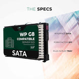 3.84TB 3D TLC SATA 6Gb/s 2.5 SSD G8 G9 G10 6