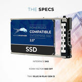7.68TB 3D TLC SAS 12Gbps 2.5 SSD 6