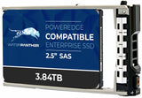 Refurbished: 3.84TB MLC SAS 12Gb/s 2.5" SSD for Dell PowerEdge Servers | Enterprise Drive in 13G Tray