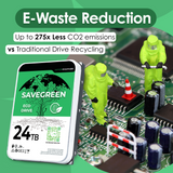 Refurbished: WP SaveGreen 24TB SATA 6Gb/s 7200RPM 3.5" Eco HDD