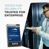 Refurbished: 2TB SATA 6Gb/s 7.2K RPM 3.5" HDD for Dell EMC PowerEdge Servers | Enterprise Drive in 14G Tray
