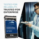 Refurbished: 2TB SATA 6Gb/s 7.2K RPM 3.5" HDD for Dell PowerEdge Servers | Enterprise Drive in 13G Tray