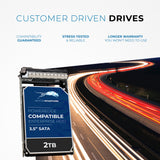 Refurbished: 2TB SATA 6Gb/s 7.2K RPM 3.5" HDD for Dell PowerEdge Servers | Enterprise Drive in 13G Tray