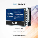 400GB SAS 12Gb/s 2.5" SSD for Dell EMC PowerEdge Servers | Enterprise Drive in 14G Tray