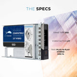 Refurbished: 3.84TB 3D TLC SATA 6Gb/s 3.5" Hybrid SSD for Dell EMC PowerEdge Servers | Enterprise Drive in 14G Tray