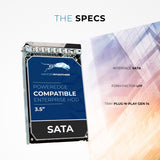 Refurbished: 2TB SATA 6Gb/s 7.2K RPM 3.5" HDD for Dell EMC PowerEdge Servers | Enterprise Drive in 14G Tray