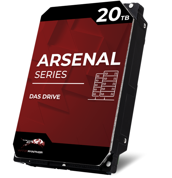 Refurbished: WP Arsenal SATA 6Gb/s 7200RPM 3.5" DAS HDD – Water Panther