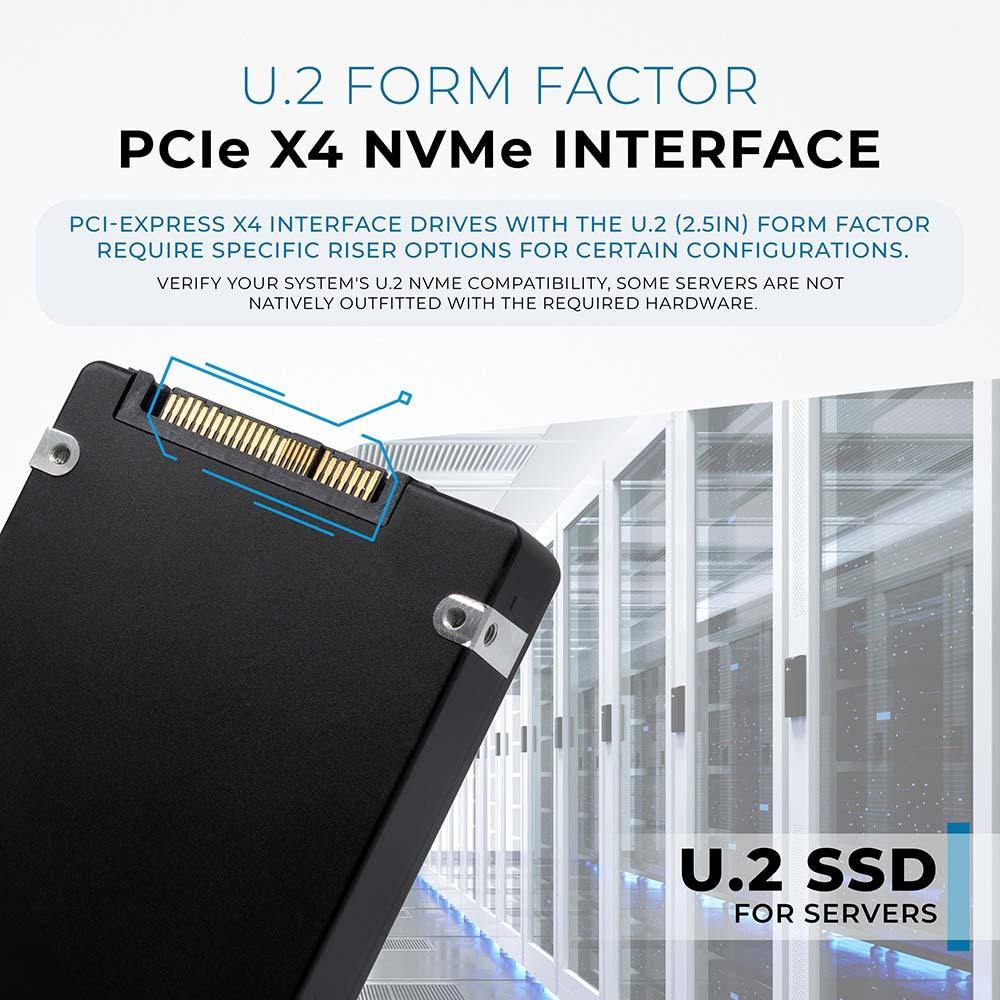 3.84TB 3D TLC PCIe 3.0 x4 NVMe U.2 SSD for – Water Panther