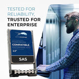 146GB 15K SAS 6Gb/s 2.5" HDD for Dell PowerEdge Servers | Enterprise Drive in 13G Tray - Water Panther