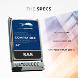 1TB 7200 RPM SAS 12Gbps 2.5 Hard Drive 6