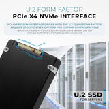 1.92TB 3D TLC PCIe 3.0 x4 NVMe U.2 SSD 11